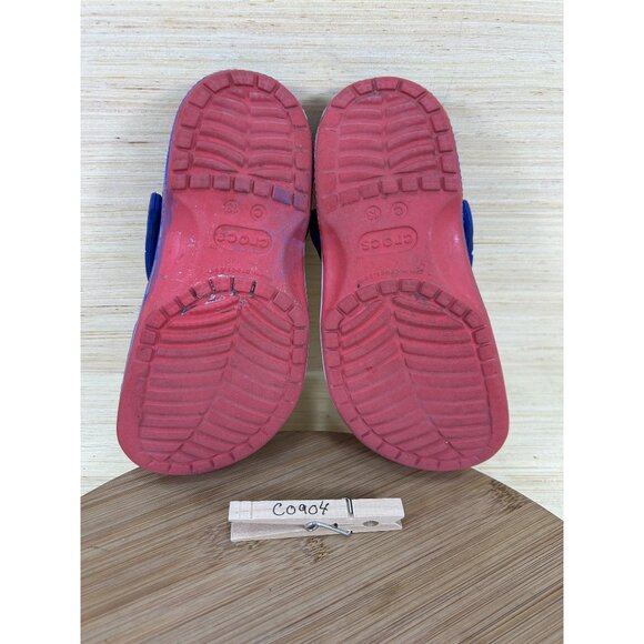 Crocs Classic American Flag Red White Blue Comfort Clogs Childrens Size 13 - Picture 7 of 8